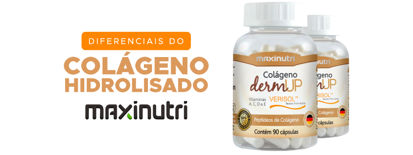 Colágeno Dermup Verisol - 90 Cápsulas 755 mg - Maxinutri 