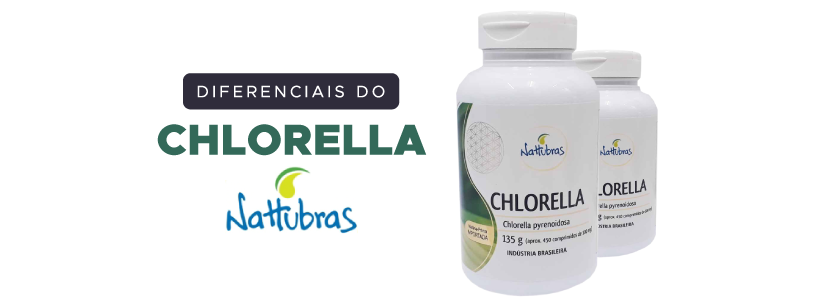 Suplemento de Chlorella - 450 Comprimidos 300mg - Nattubras