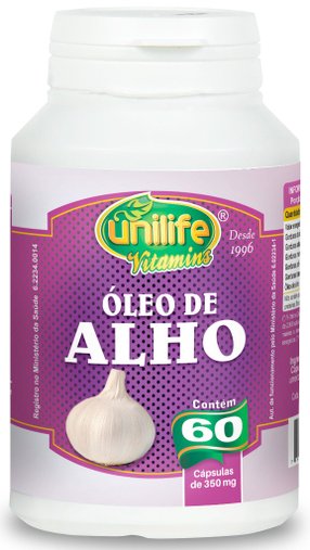 Óleo De Alho 350Mg  60 Cápsulas - Unilife