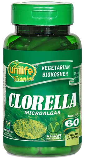 Clorella 500mg Unilife 60 Cápsulas