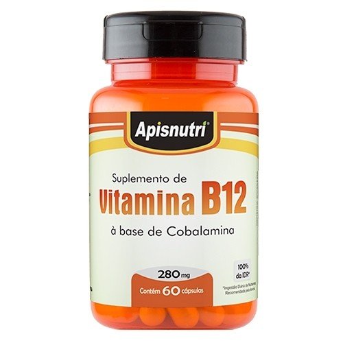 Vitamina B12 à base de Cobalamina - 60 cápsulas de 280mg