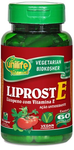 Liprost E Licopeno Com Vitamina E  60 Cápsulas 450Mg - Unilife