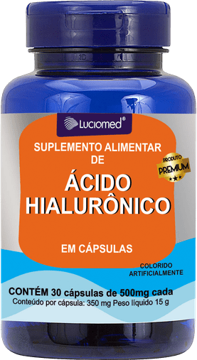 Ácido Hialurônico 30 cápsulas 500mg Luciomed