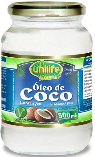 Óleo de Coco Extra Virgem 500mL -  Unilife