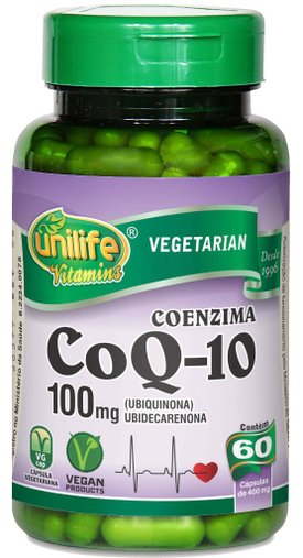 Coenzima CoQ-10 100mg Unilife 60 Cápsulas