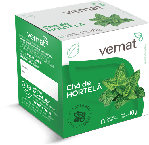 Chá De Hortelã Com 10 Sachês 10G - Vemat