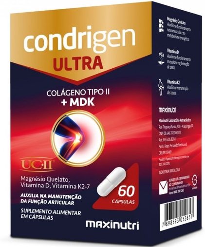 Condrigen Ultra Colágeno tipo II + MDK 60 cápsulas Maxinutri