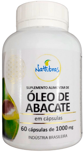 Oleo De Abacate 60Cps 1000Mg - Nattubras