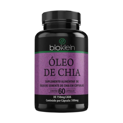 Oleo De Chia 500Mg  60 Cps De 750 Mg Bioklein