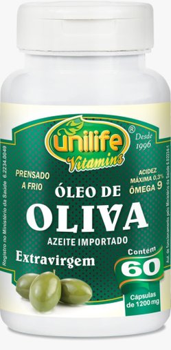 Óleo de Oliva 60 Cápsulas 1200mg - Unilife