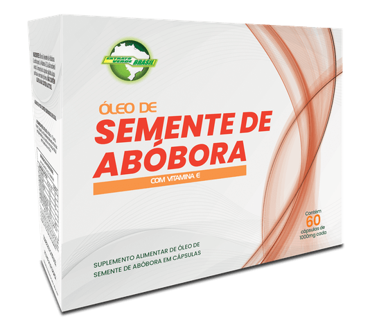 Oleo de Semente de Abobora com Vitamina E 60 cps 1000mg Extrato Verde Brasil