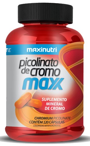 Picolinato De Cromo Maxx 120 Cápsulas 530 Mg Maxinutri