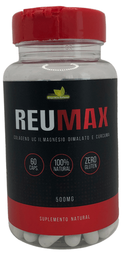 Reumax Colágeno Uc Ii + Magnésio Dimalato E Cúrcuma 60 Cps 500Mg