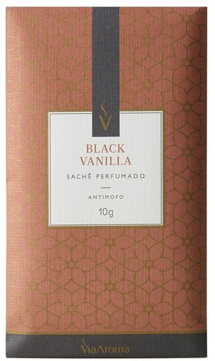 Sachê Perfumado Black Vanilla Bact/Antimofo 10g Via Aroma