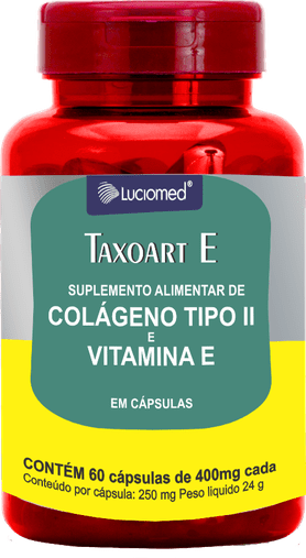 Taxoart E (Colágeno Tipo II + Vitamina E) 60 cápsulas 400mg Luciomed
