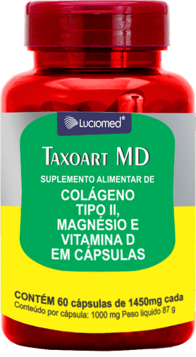 Taxoart MD (Colágeno Tipo II + Magnésio e Vitamina D) 60 cápsulas 1450mg Luciomed