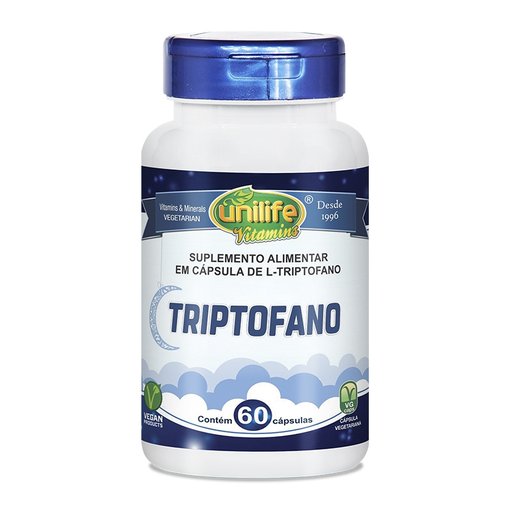 Triptofano 200mg 60 cápsulas Unilife