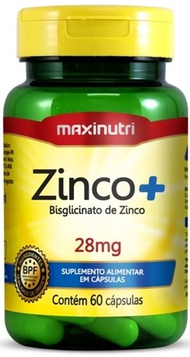 Zinco + 28 mg 60 cápsulas MAXINUTRI