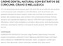 Creme Dental Suavetex Natural C/ Extratos de Curcuma Cravo e Melaleuca 80g - Suavetex